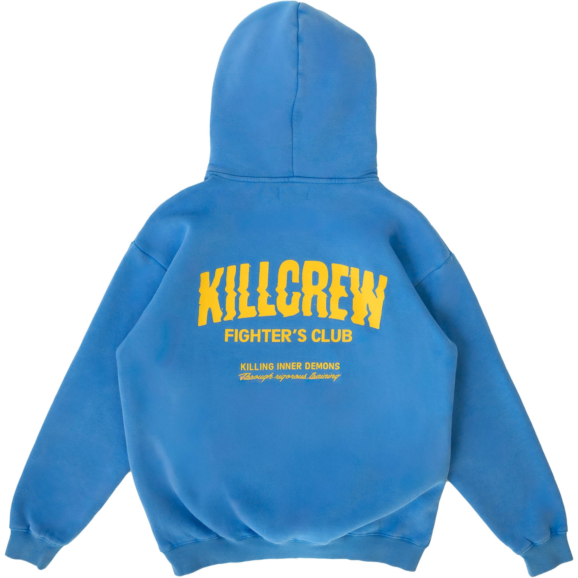 OVERSIZED LUX RIGOROUS TRAINING HOODIE - BLUE / GOLD
