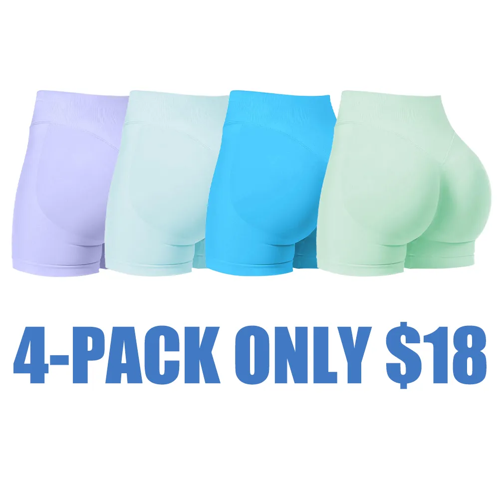 Form-fitting Stretch High-waisted Elastic Shorts