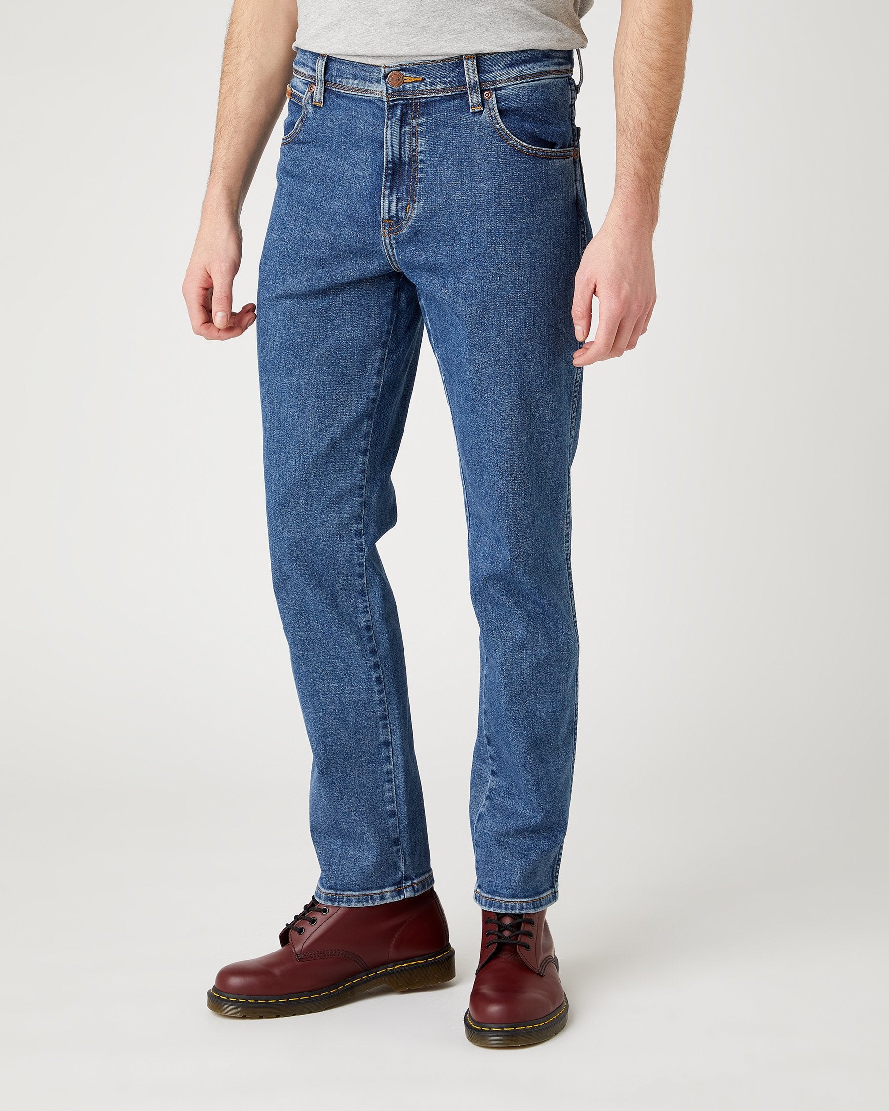 Texas SLIM Mens Jeans - Stonewash Blue