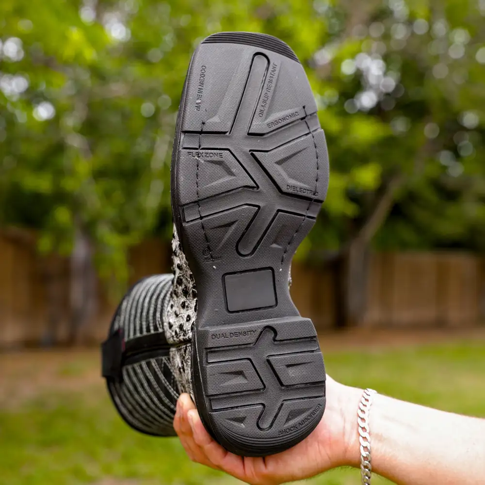 Eclipse Ostrich Leather Boots With 3D Lightweight Sole - Composite Toe