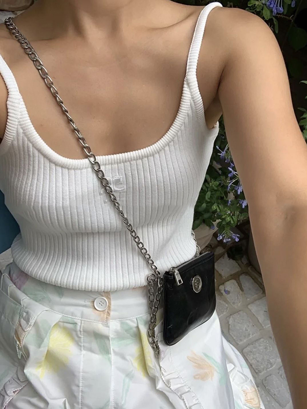 Chains Shiny Split-Joint Crossbody Bags Bags Accessories