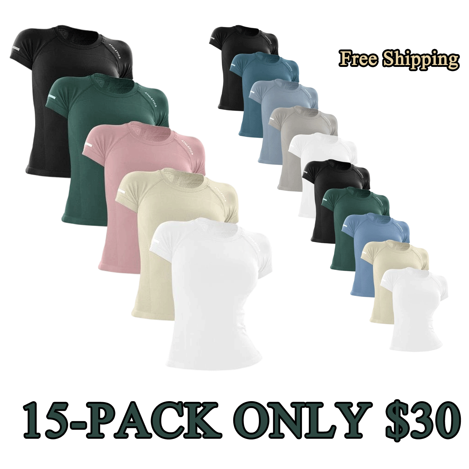 Women’s Raglan Sleeve Letter Print Sports Tee