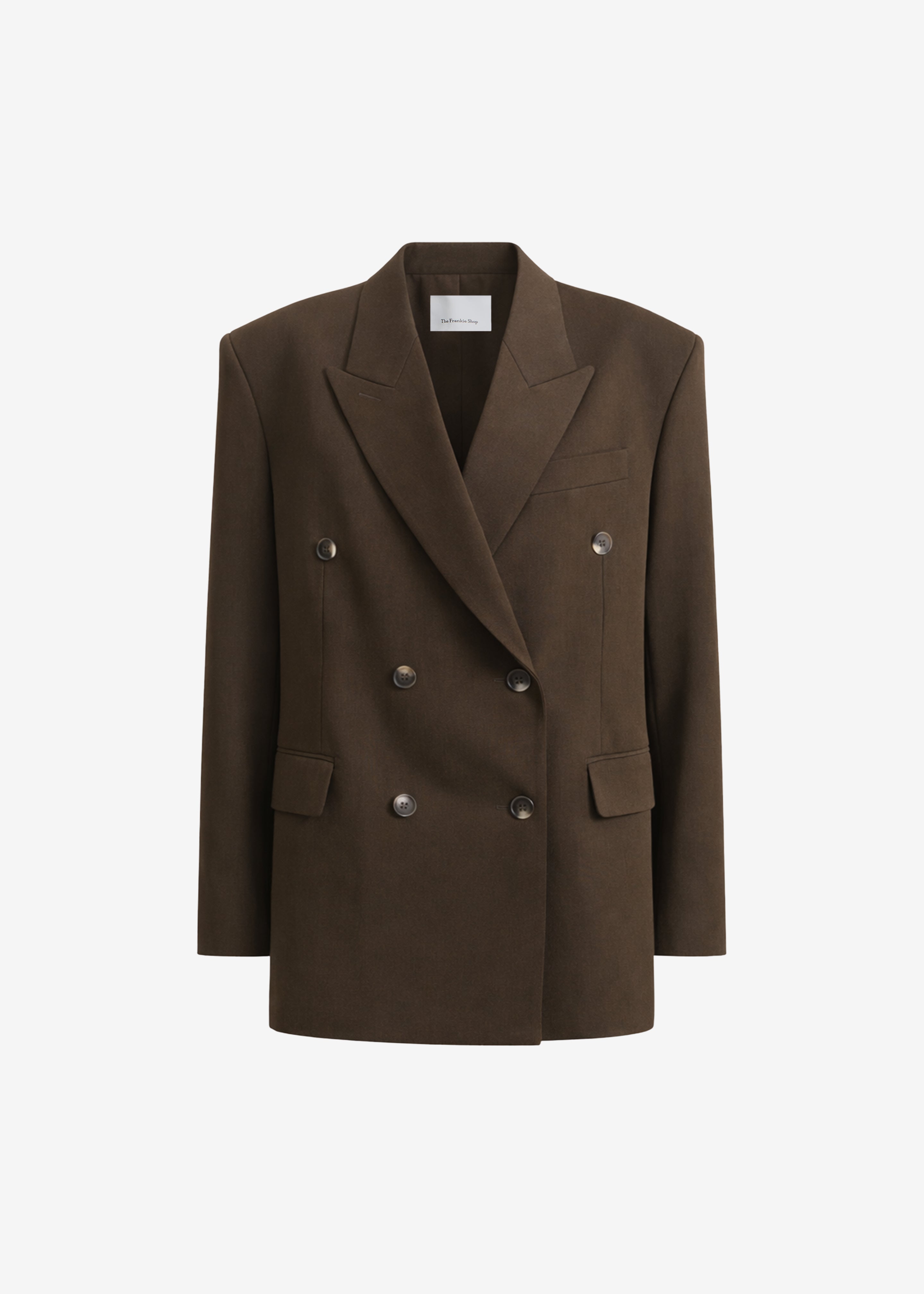 Vester Double-Breasted Blazer - Brown