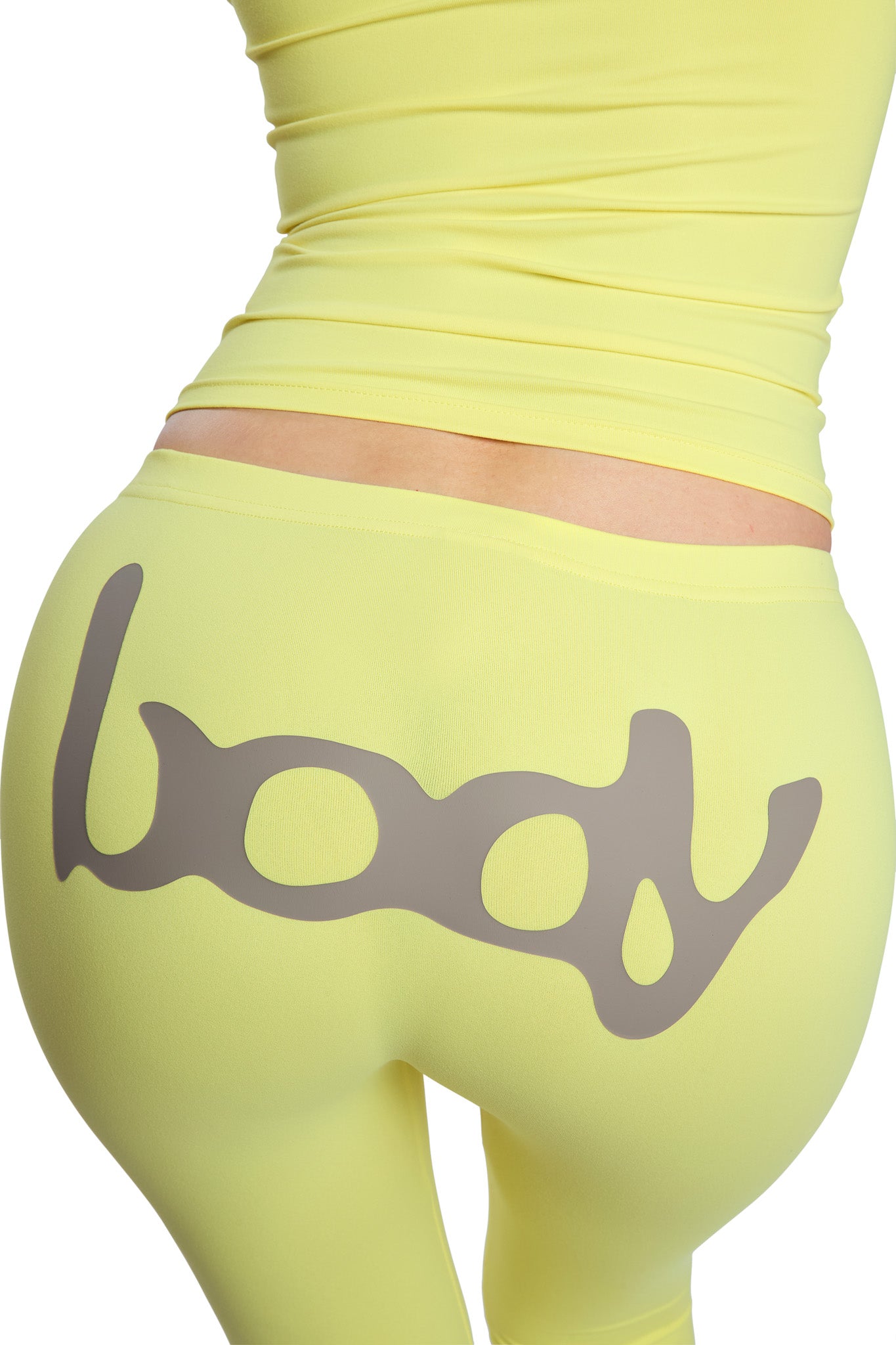 BASICS ULTRA LOW-RISE LEGGINGS 2.0 (CANARY YELLOW/TAUPE)