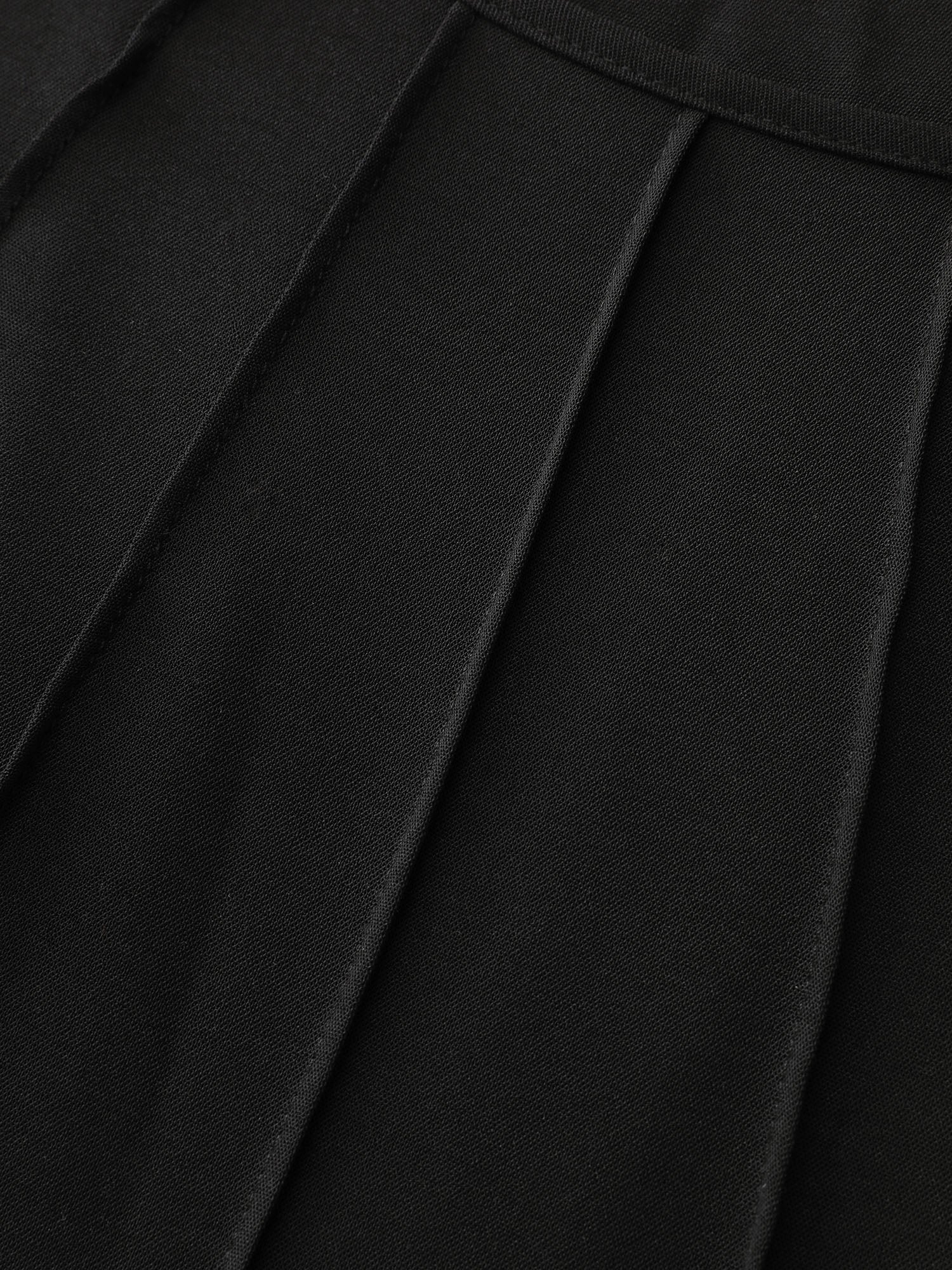 Timeless Waist-Tie Pleated Detail Mini Dress