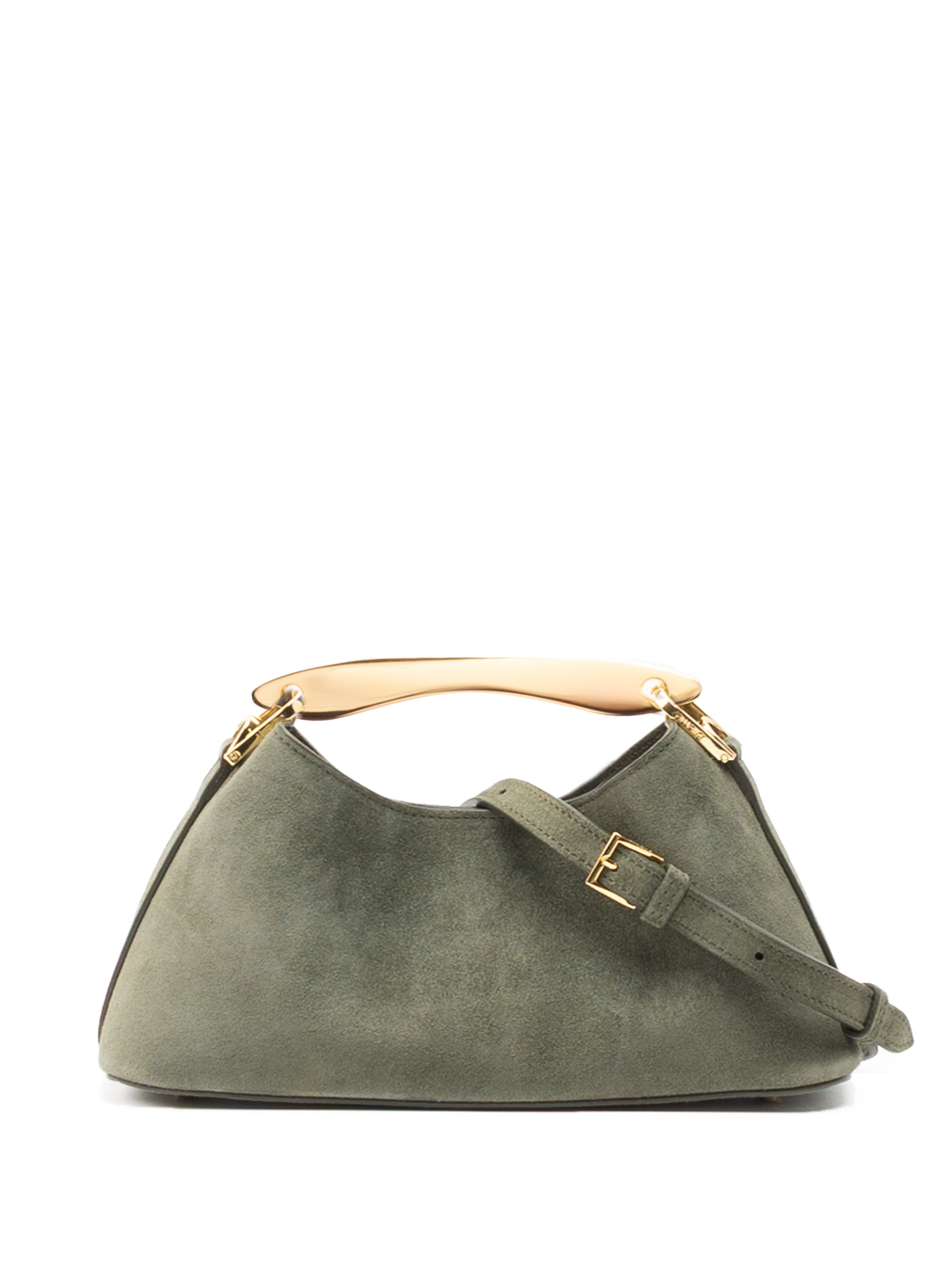 Mini Boomerang Suede Khaki Clearance Sale 85%OFF