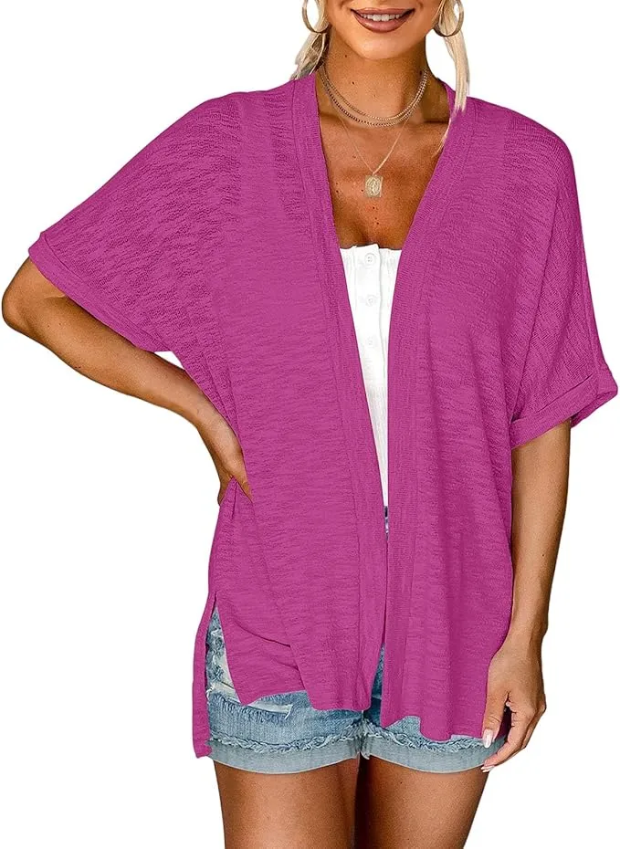 🔥Stylish Flowy Short Sleeve Cardigan