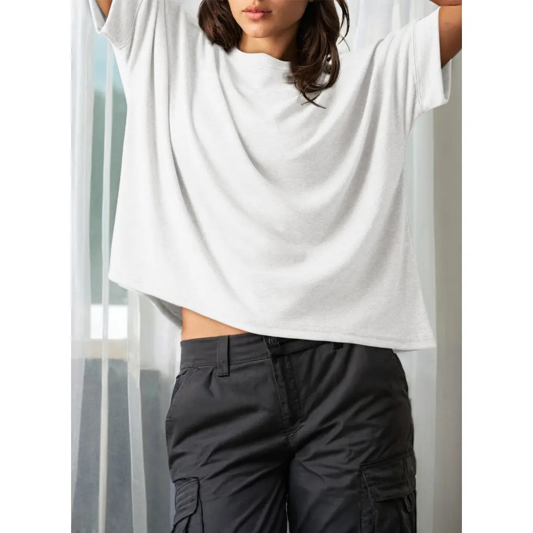Women's Relaxed Oversized Soft Basic Tee
