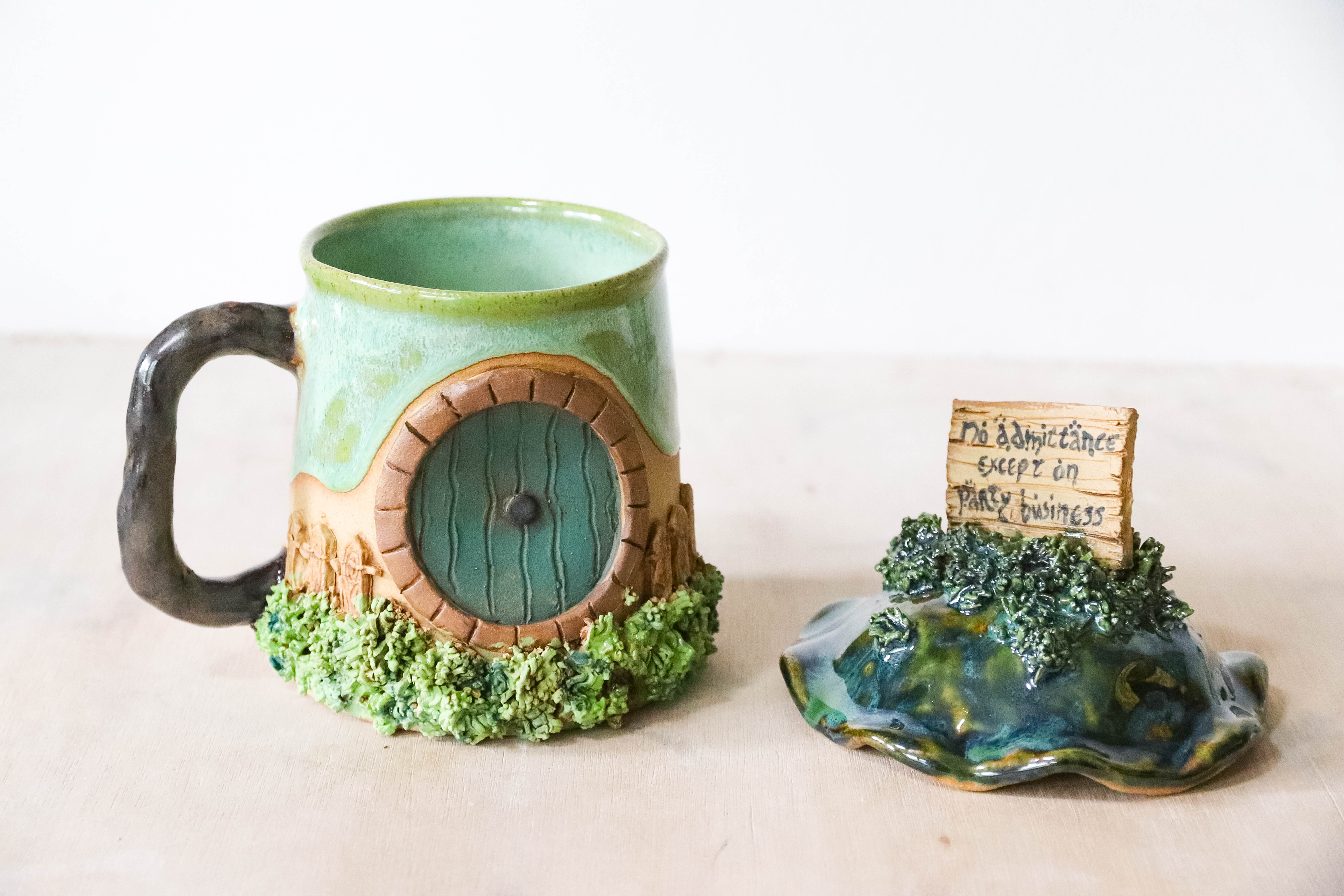 No Admittance Stoneware Mug