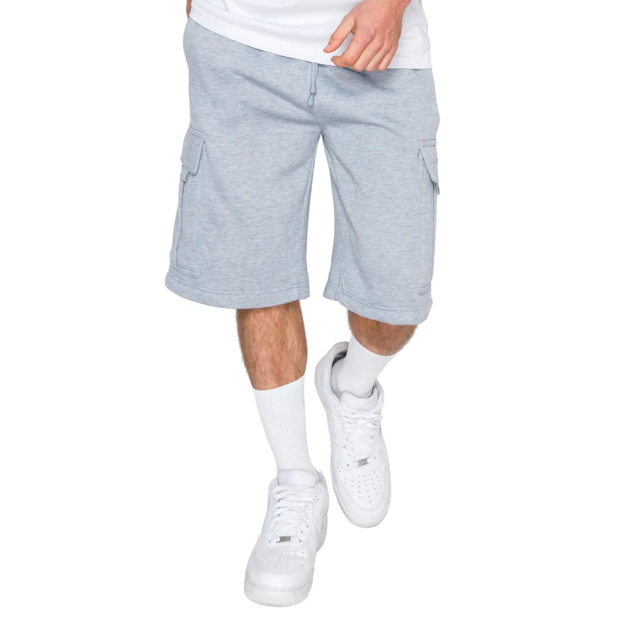 Baggy fit Fleece Shorts Menswear Cargo pocket