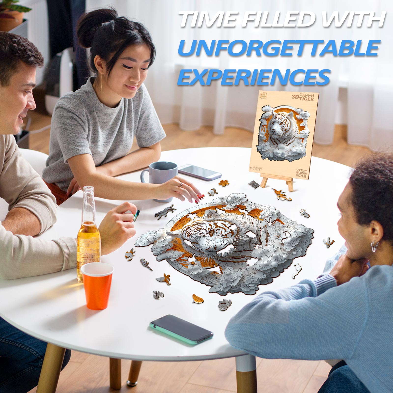 Paper Tiger Wooden Jigsaw Puzzle