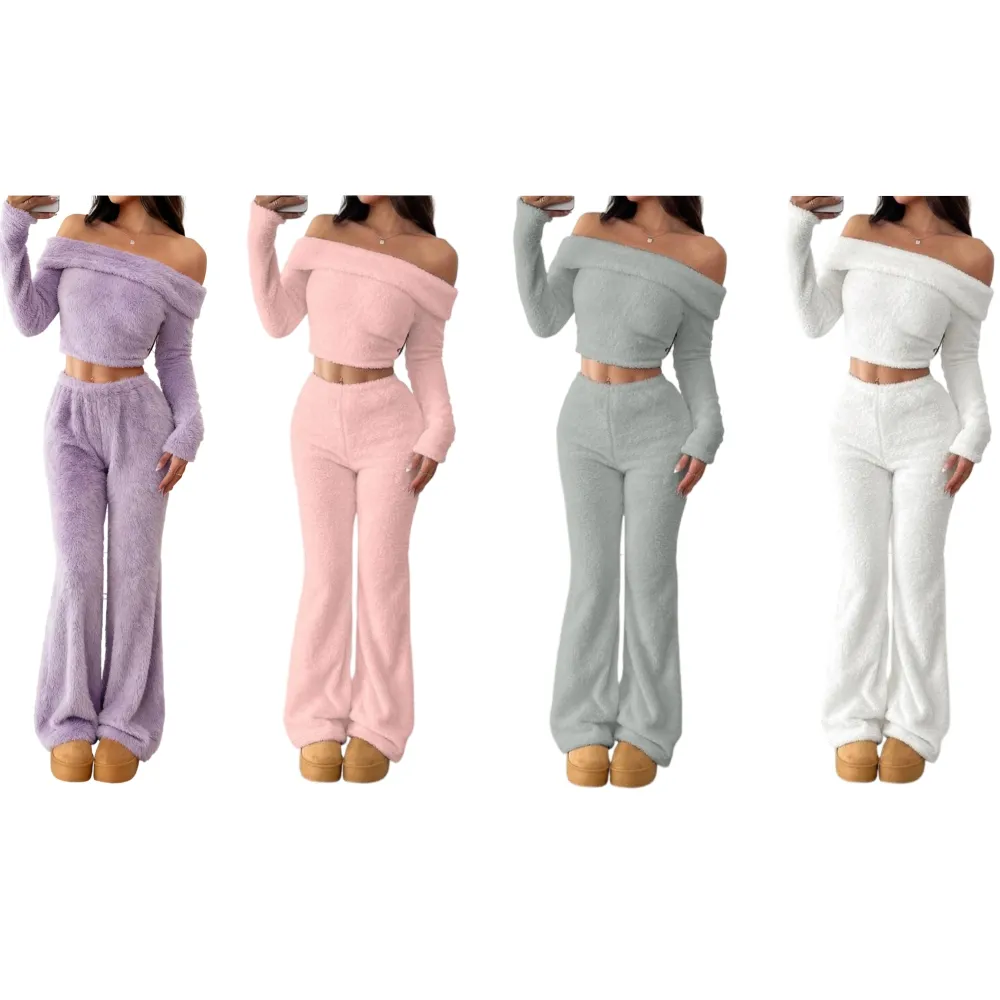 🔥Autumn and winter women's soft plush suit