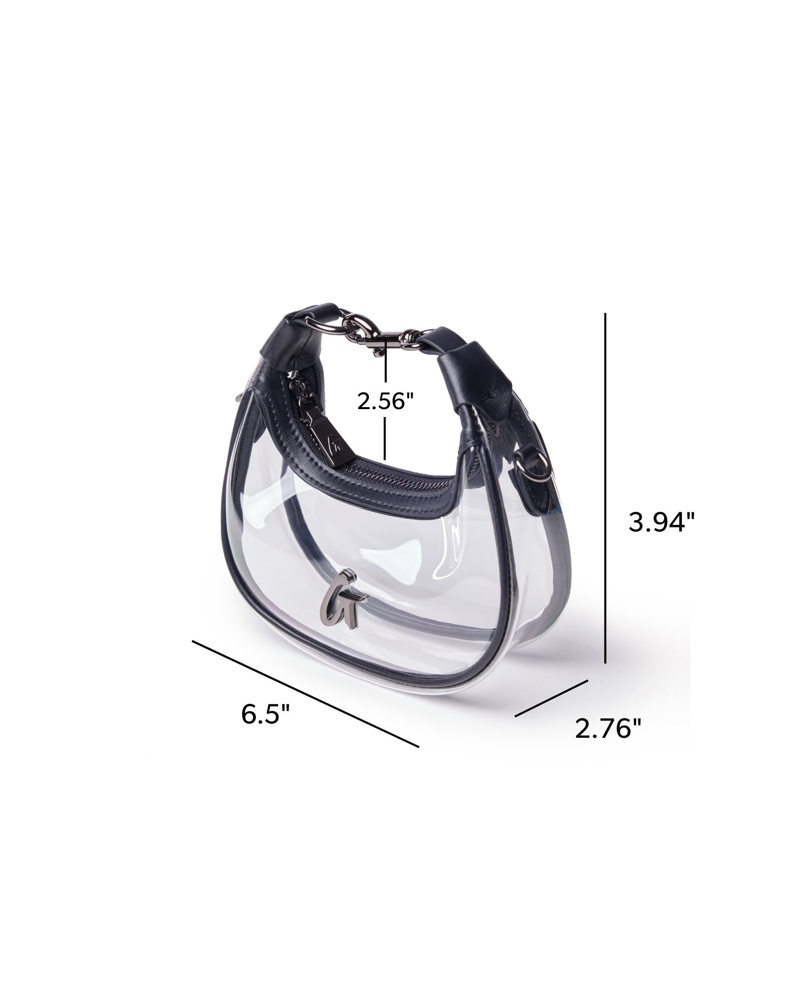 NANO CLEAR HOBO BAG - CLEAR