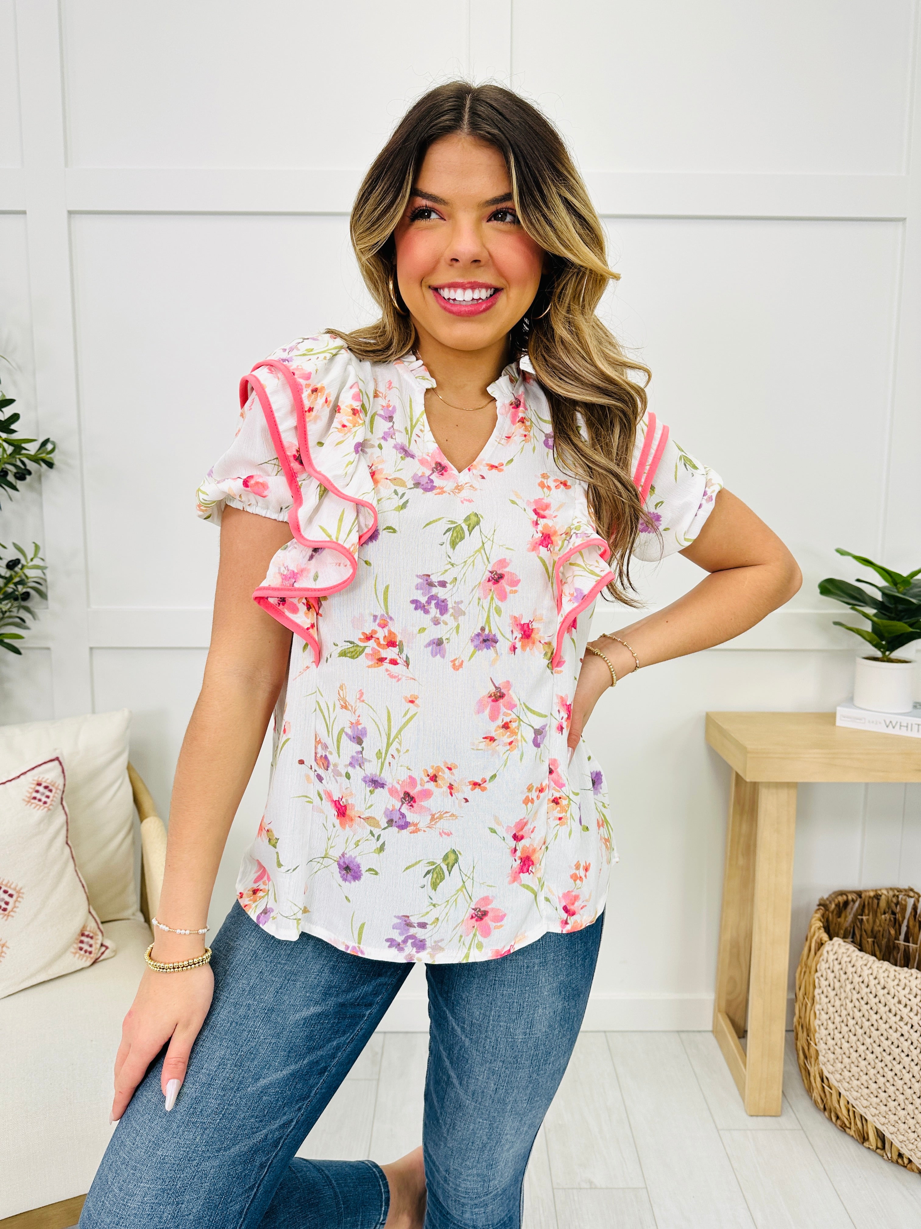 Fearlessly Flaunting Florals Top