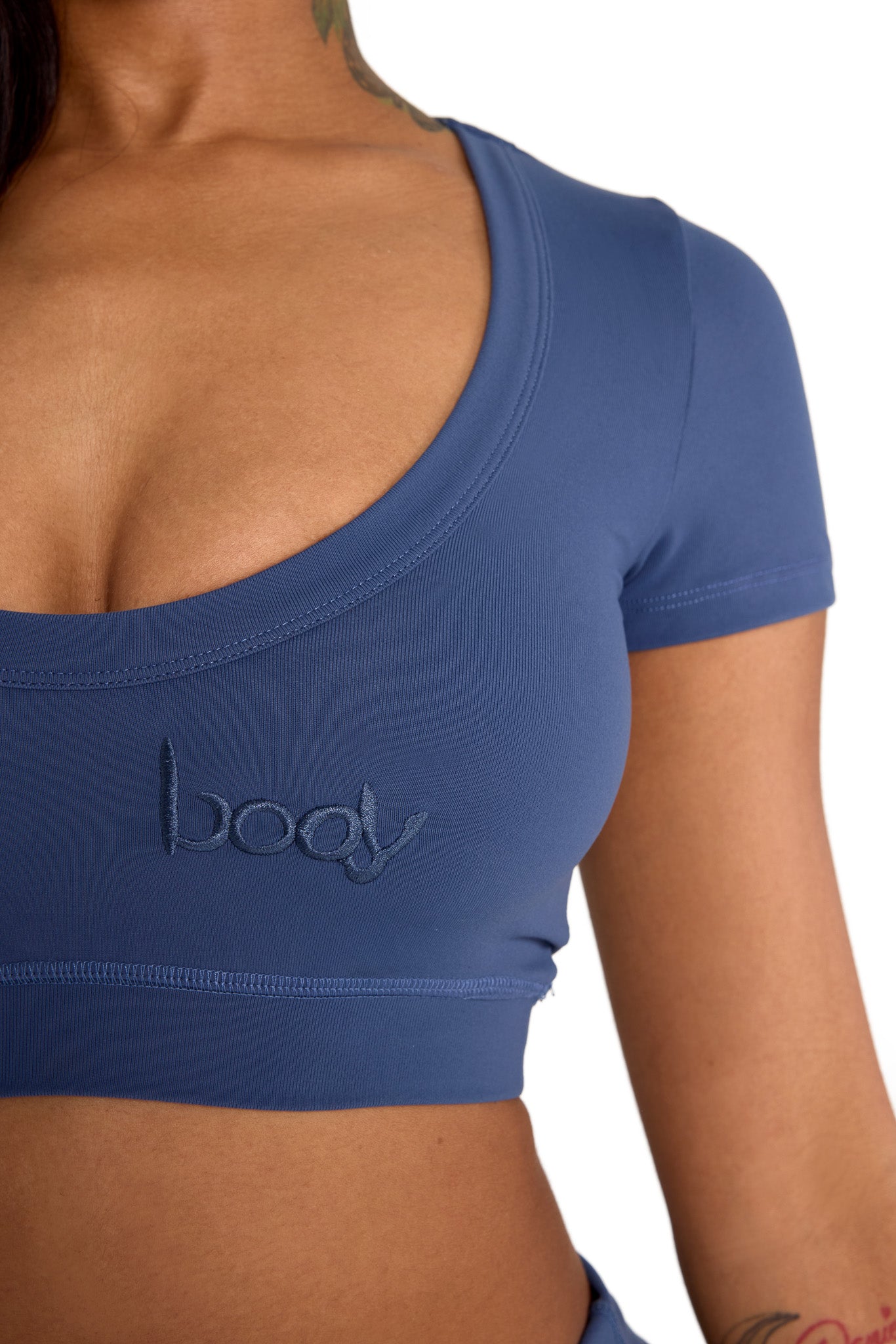 YOGA CROP TOP (VIBRANT NAVY)