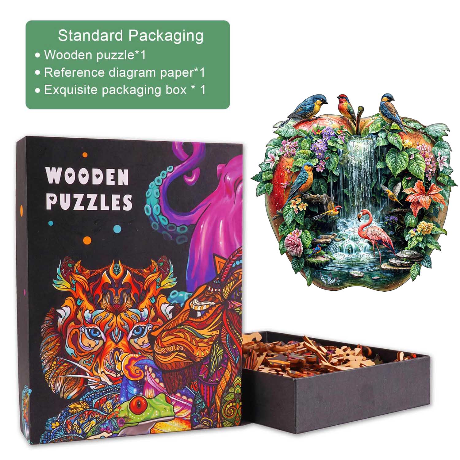Paradise Garden Wooden Jigsaw Puzzle