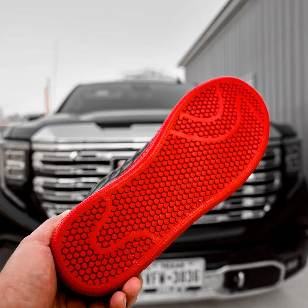 Black/Red Anteater Leather Shoes