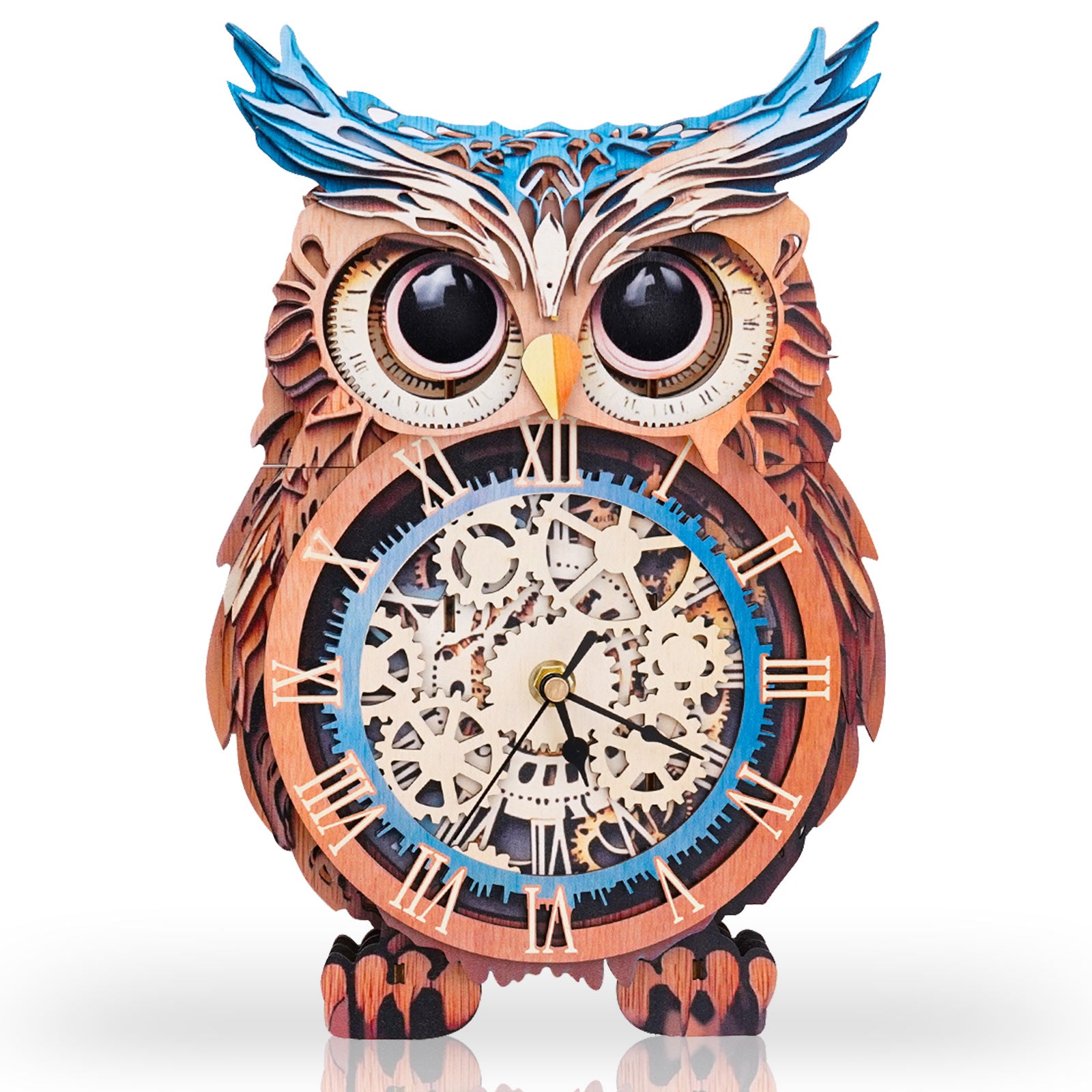 Owl â€“ DIY Wooden Clock, 3D Puzzle Craft Kit