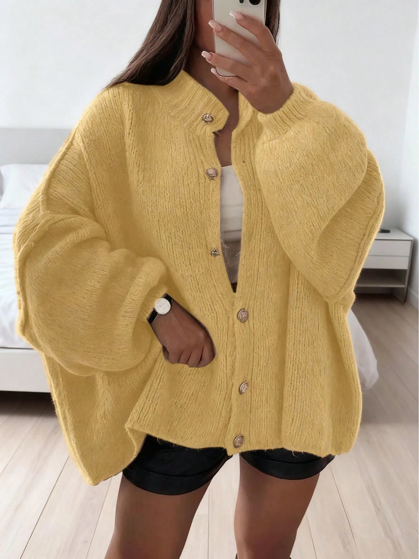 Women's Autumn/Winter Sweater, Fashion New Style - Minimalist Loose Fit Knit Cardigan