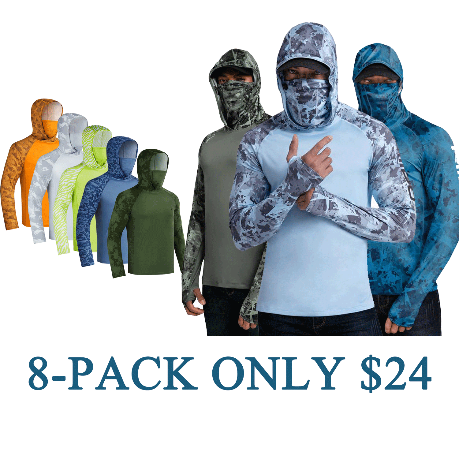 ☀️☀️☀️Men’s UPF 100 Sun Protection Hoodie with UV Detection