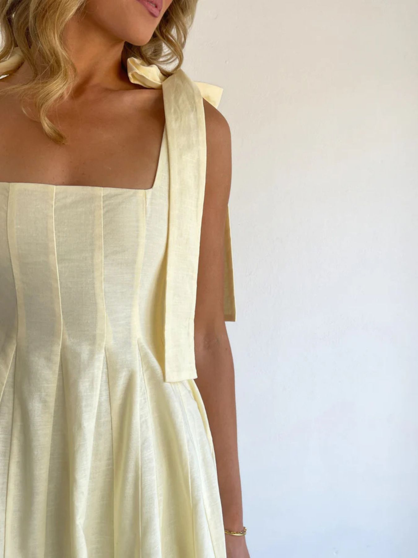 Gradient Tie Shoulder Maxi Dress