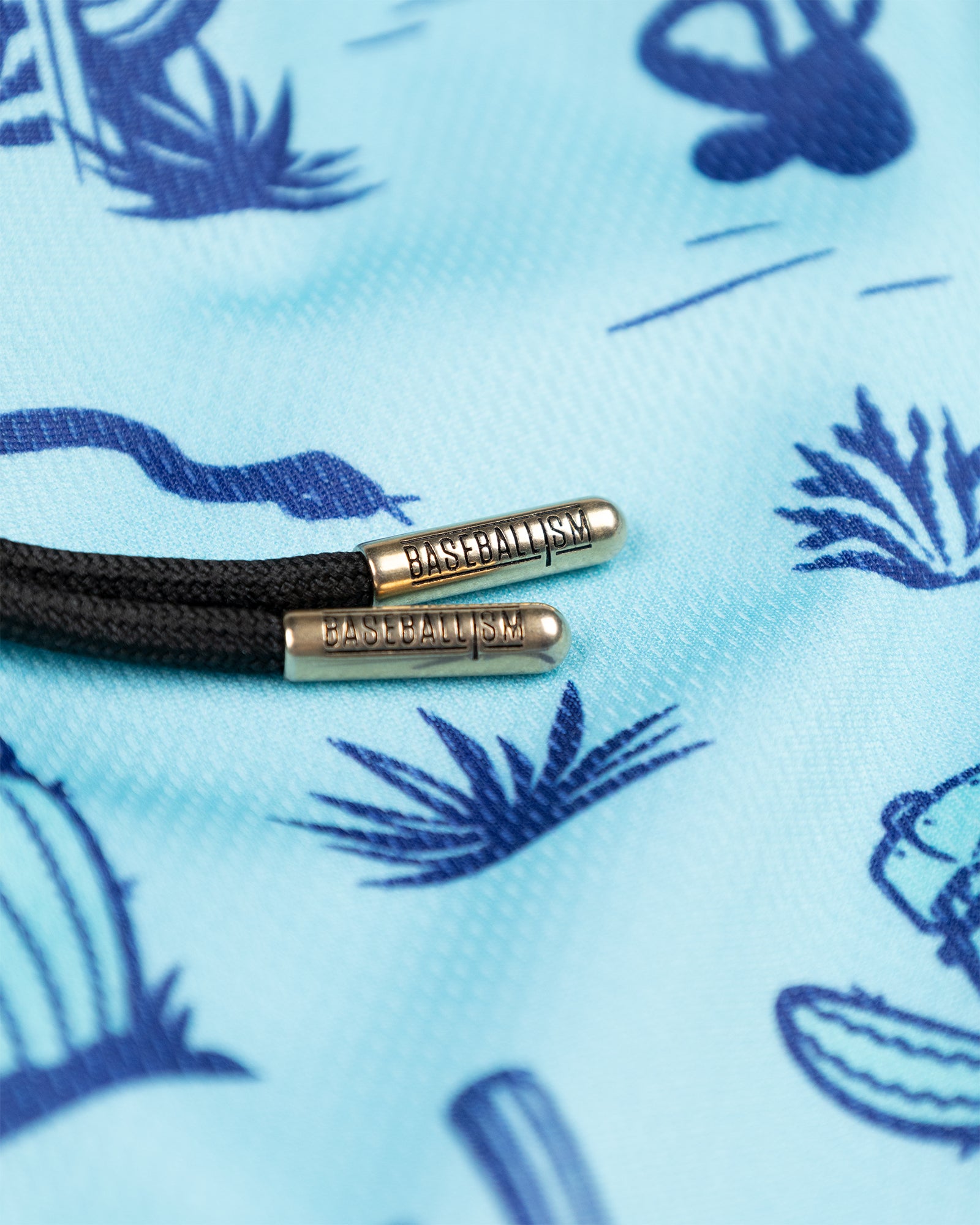 Spring Ball Cactus Diamond Air Mesh Shorts (Teal) - Youth