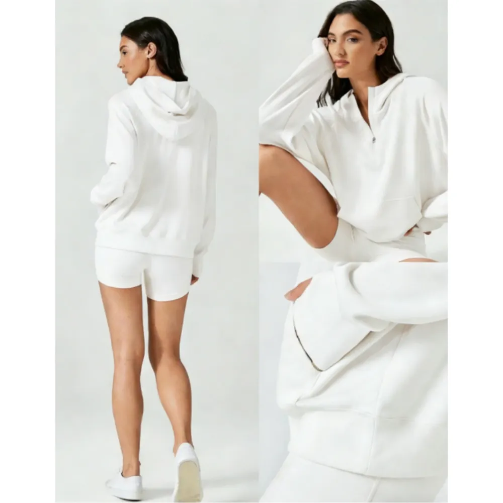 Oversized Half-Zip Hoodie