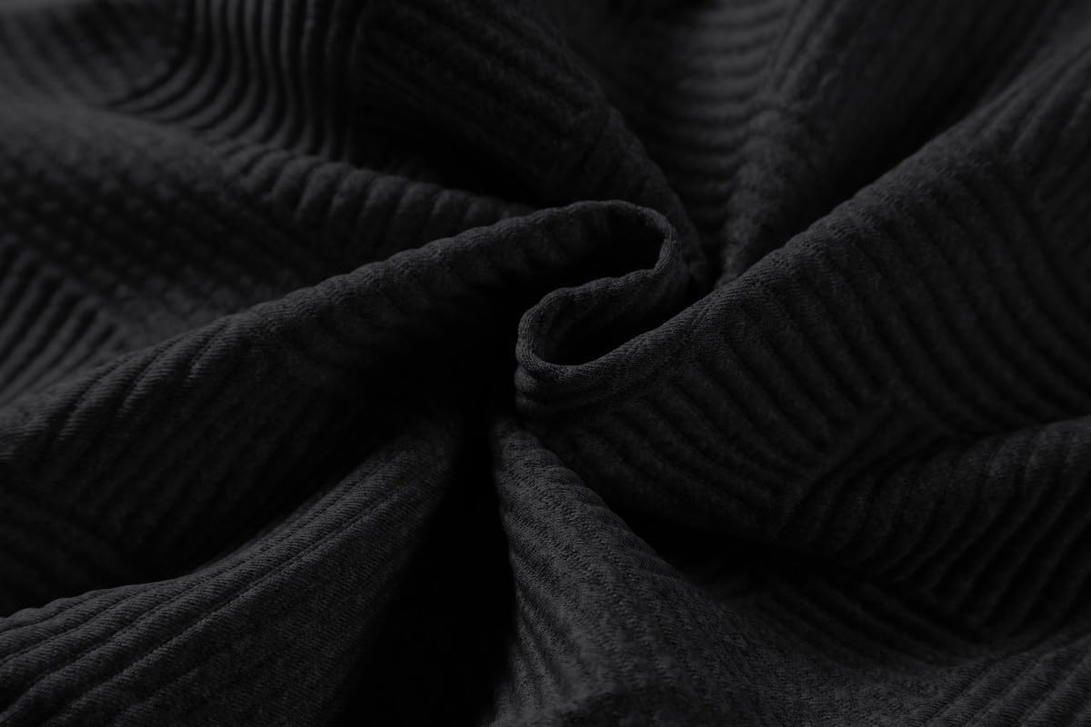 Mens 2 Piece Jacquard Sweatsuit Outfits Hoodie Sweatshirt & Joggers Sweatpants Set Tracksuit