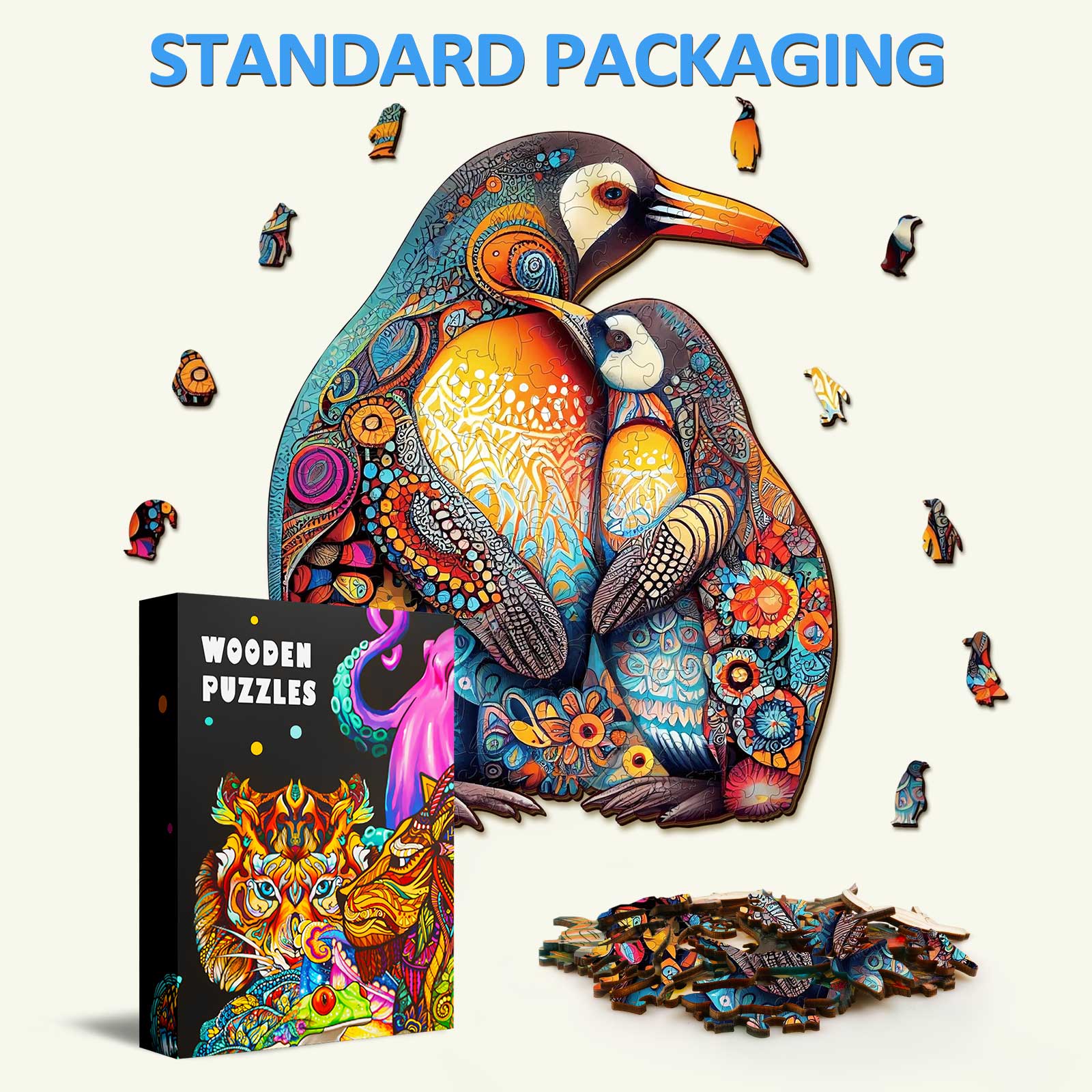 Penguin Family Wooden Jigsaw Puzzle