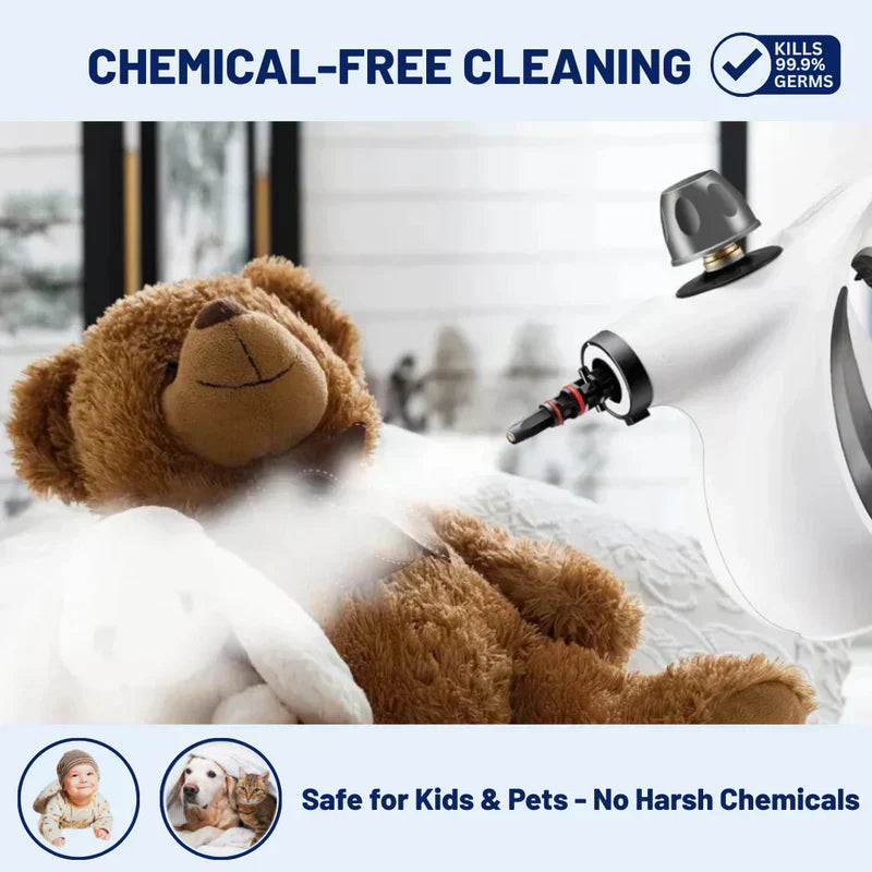 🚀🌟 All-in-one steam cleaner: Removes stubborn grease and bacteria in 15 seconds – chemical-free, powerful for the kitchen, bathroom, and car 💫✨ Continuous cleaning, sustainable, and efficient.