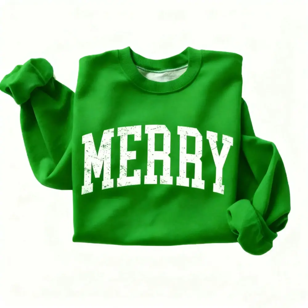 8-Pack Unisex Retro Merry Christmas Sweatshirt - Family Cute Christmas Gift