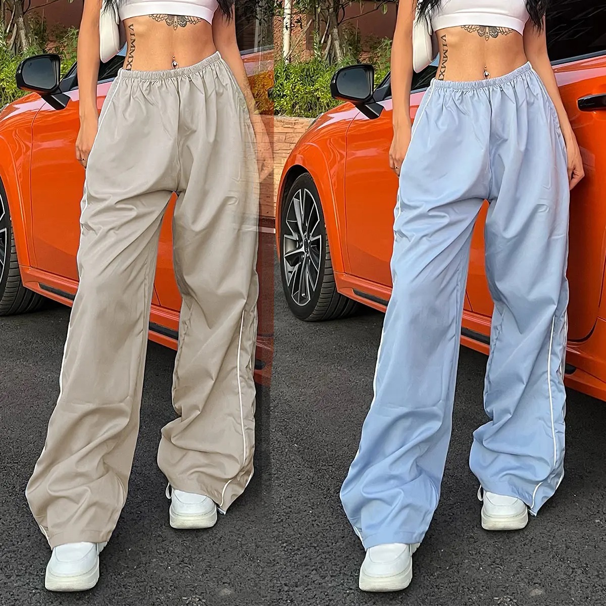 ✨✨ Women’s Parachute Wide‑Leg Baggy Pants – Casual Comfort