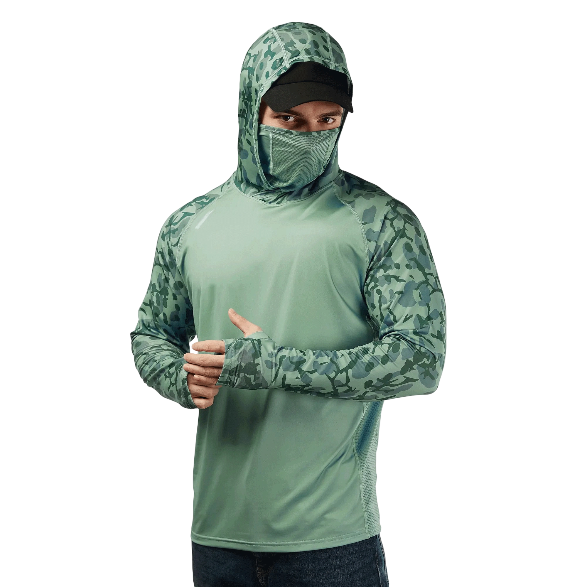 ☀️☀️Men’s UPF 100 Sun Protection Hoodie with UV Detection