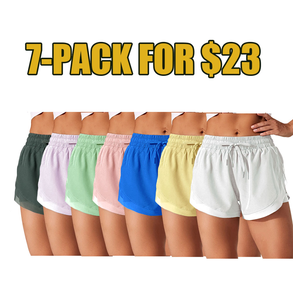 Drawstring Contrast Flowy Mesh Dolphin 2-in-1 Shorts – Lightweight, Comfortable & Stylish