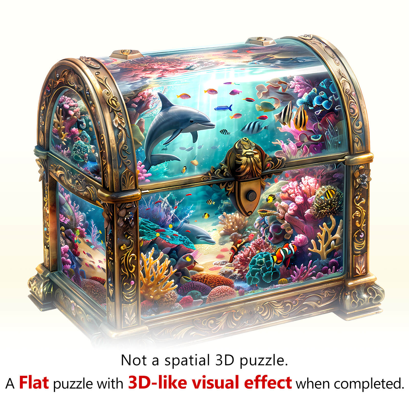 Treasure Chest Ocean-3 Wooden Jigsaw Puzzle