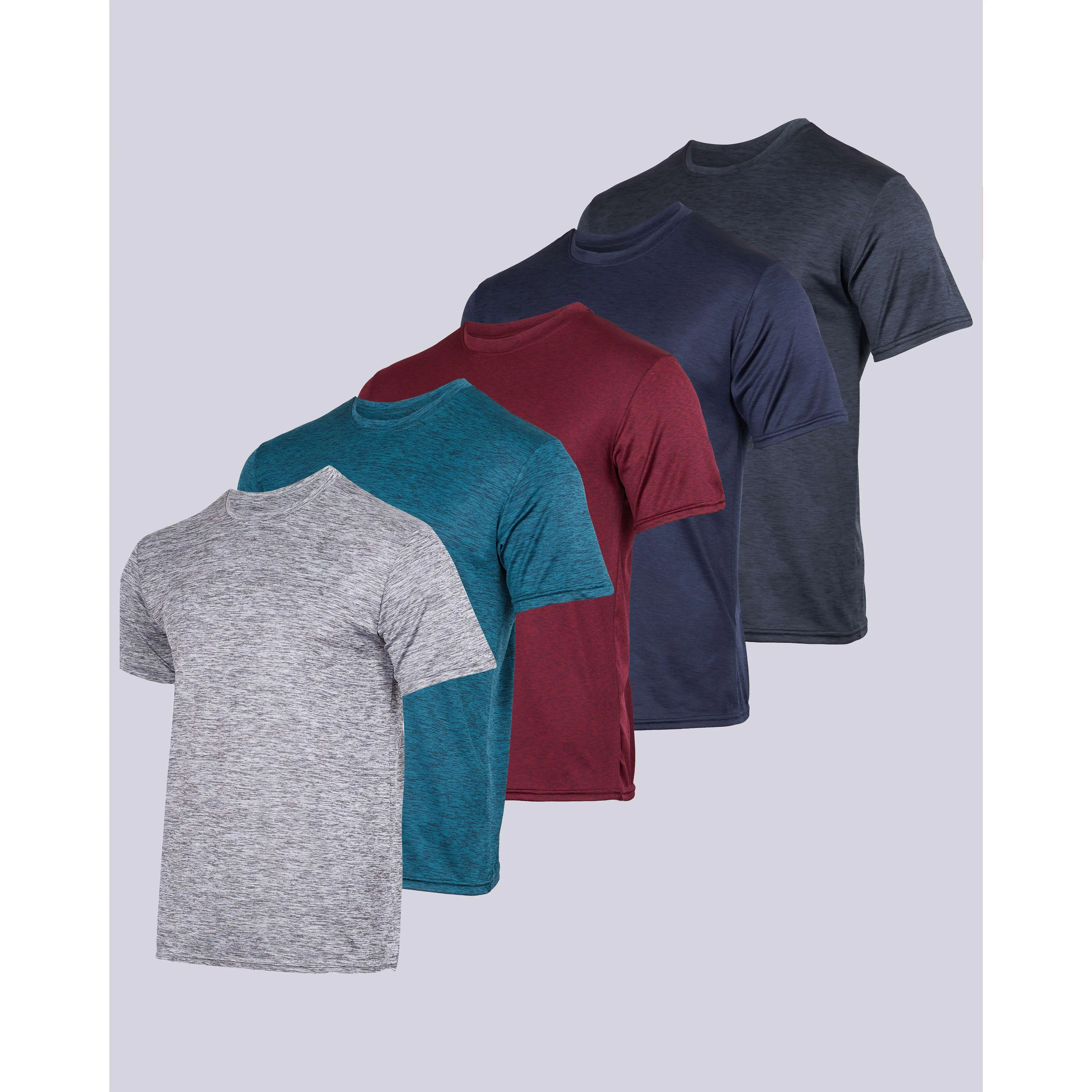 Men's Dry-Fit Performance Athletic T-Shirt 5-Pack