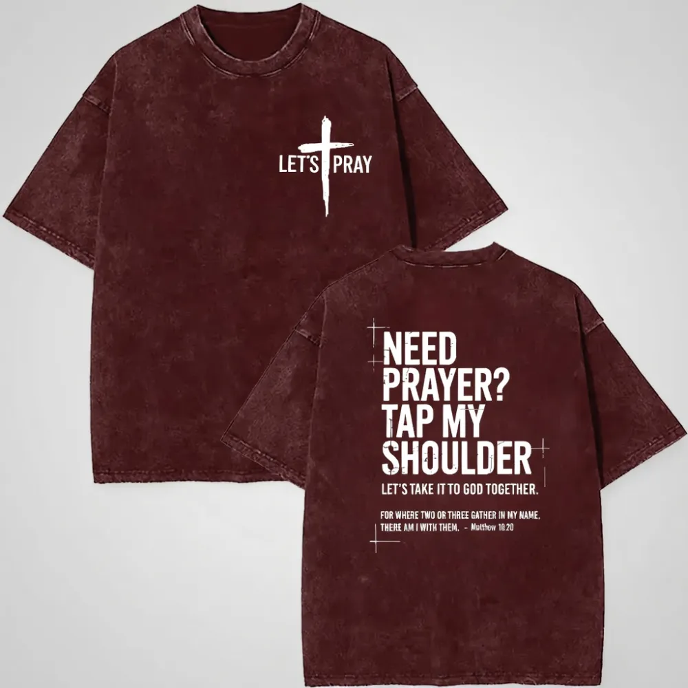 ⛪✝️ Easter 2026  Need Prayer Hoodie - Tap My Shoulder Let's Pray Christian Faith Top