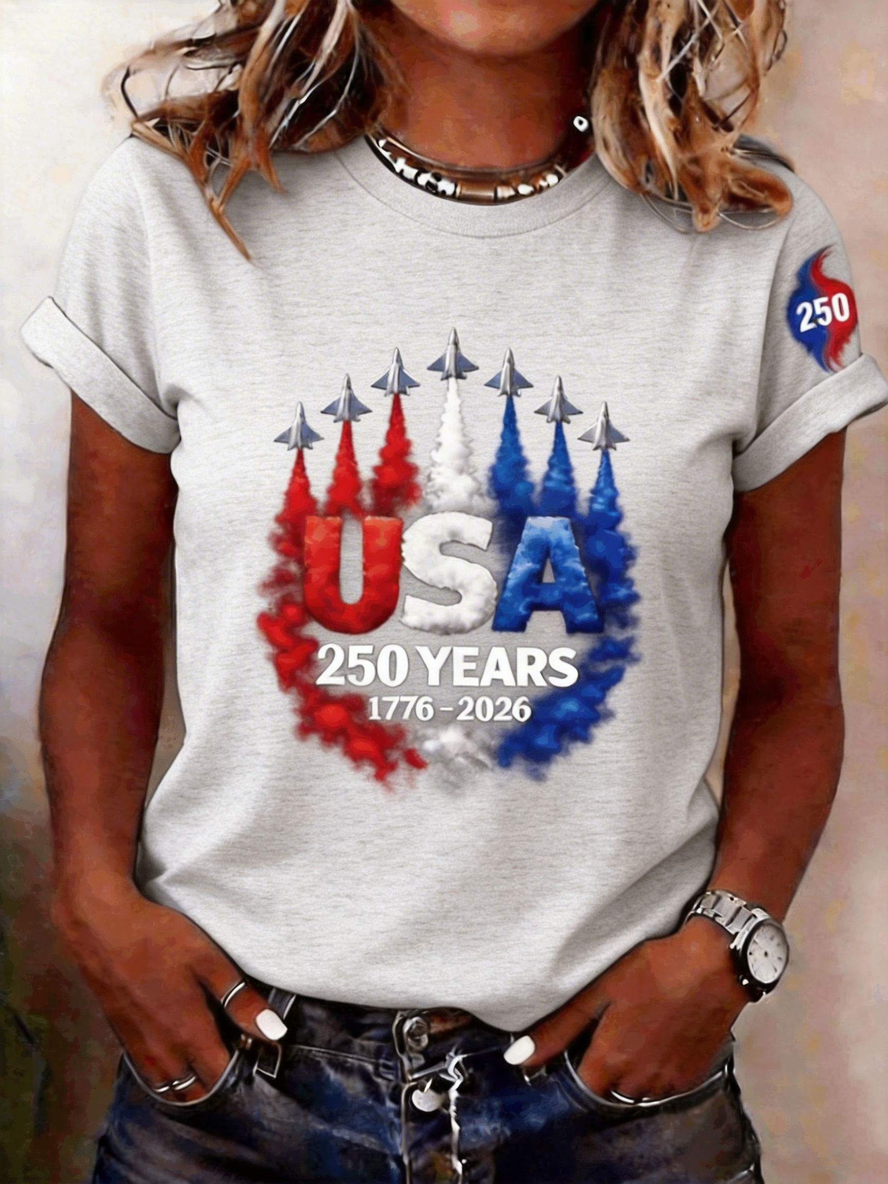 Crew Neck Plane Regular Fit T-Shirt