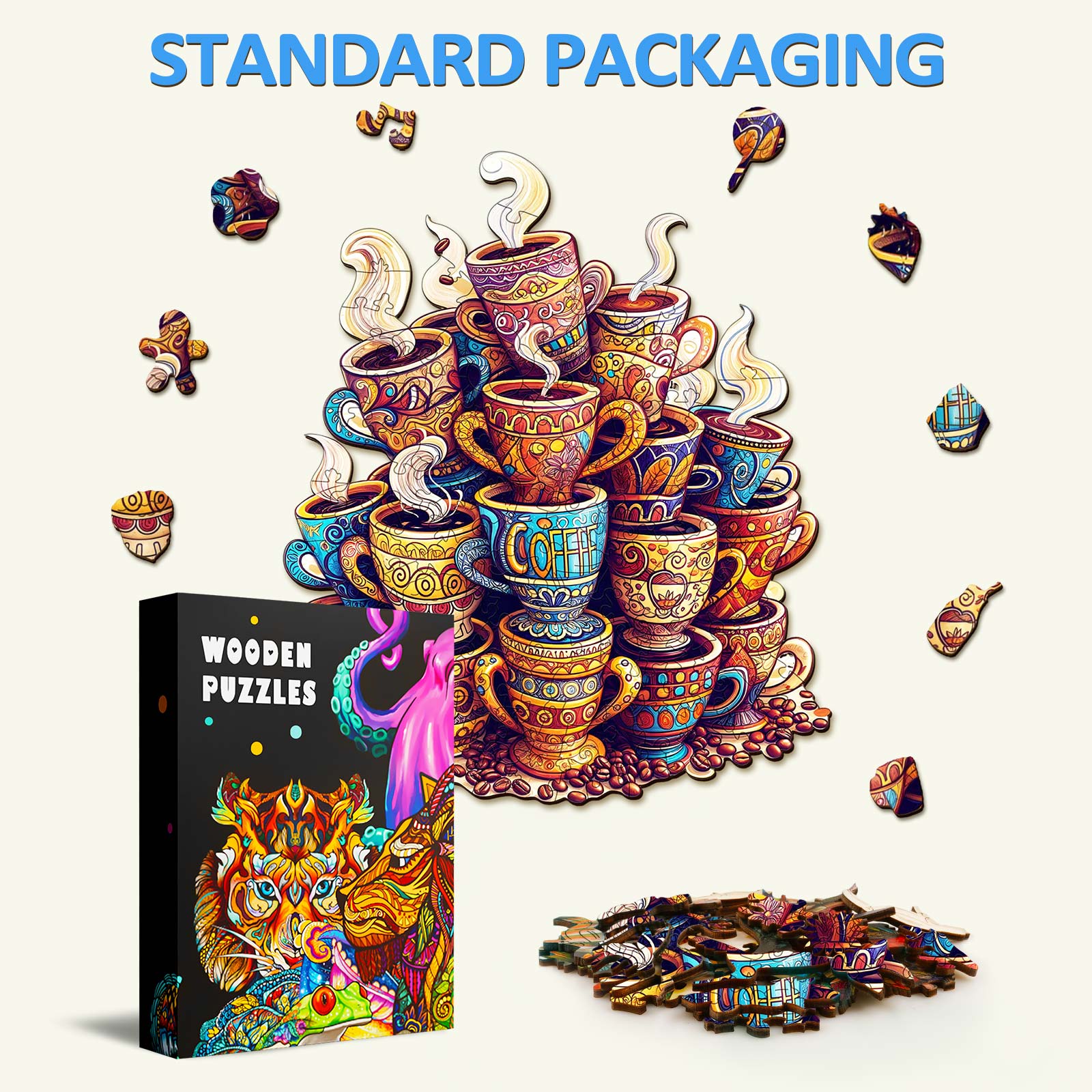 Coffee Dreams  Wooden Jigsaw Puzzle