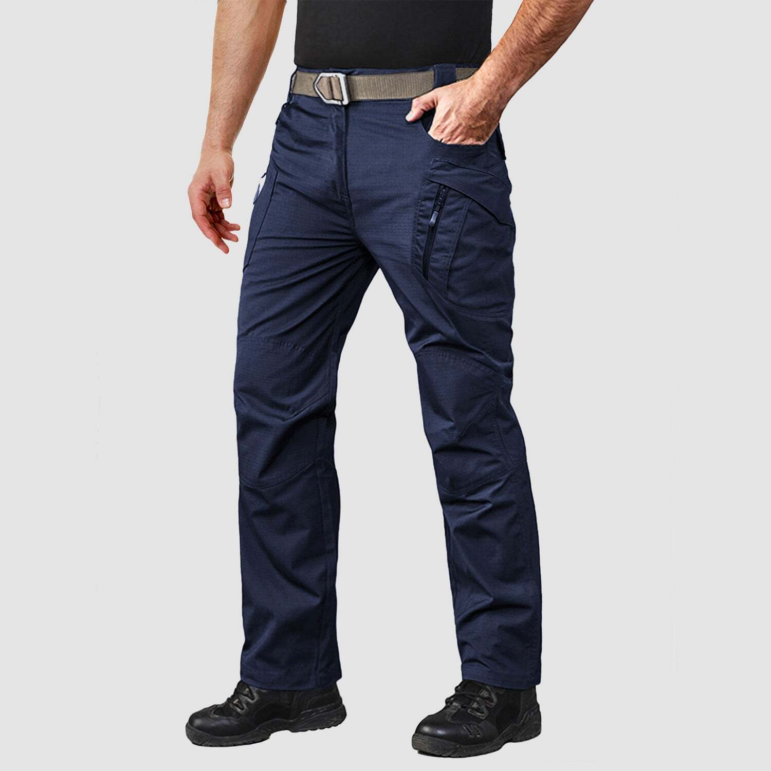 🔥🔥7-parks Men's Tactical Pants with 9 Pockets Rip-Stop Work Hiking Pants