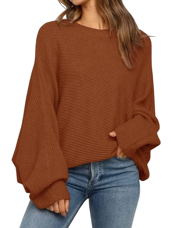 Women's Round Neck Long Sleeve Sweater
