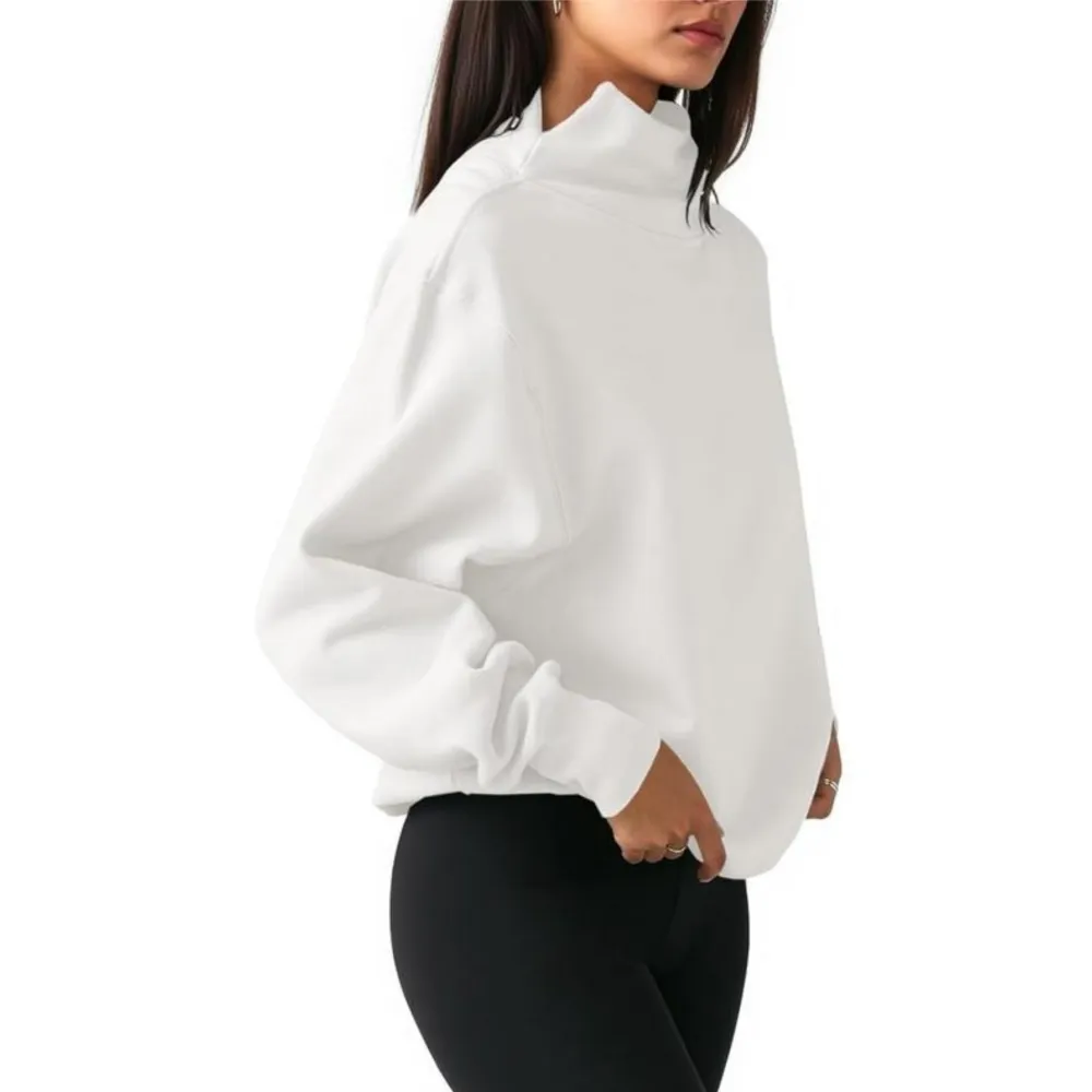 Women's Oversized Turtleneck Sweatshirt