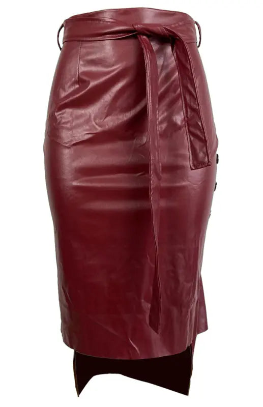 Ladies Slit Midi Slim Skirt