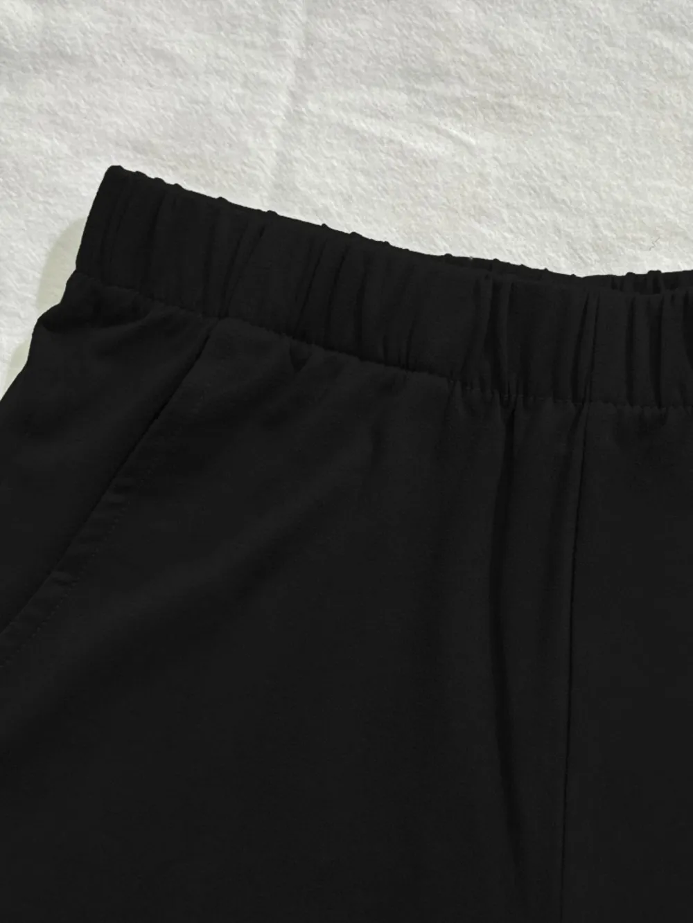 Women's Summer Casual Set, Regular Fit Short Sleeve Top & Shorts, Plain Color Women's