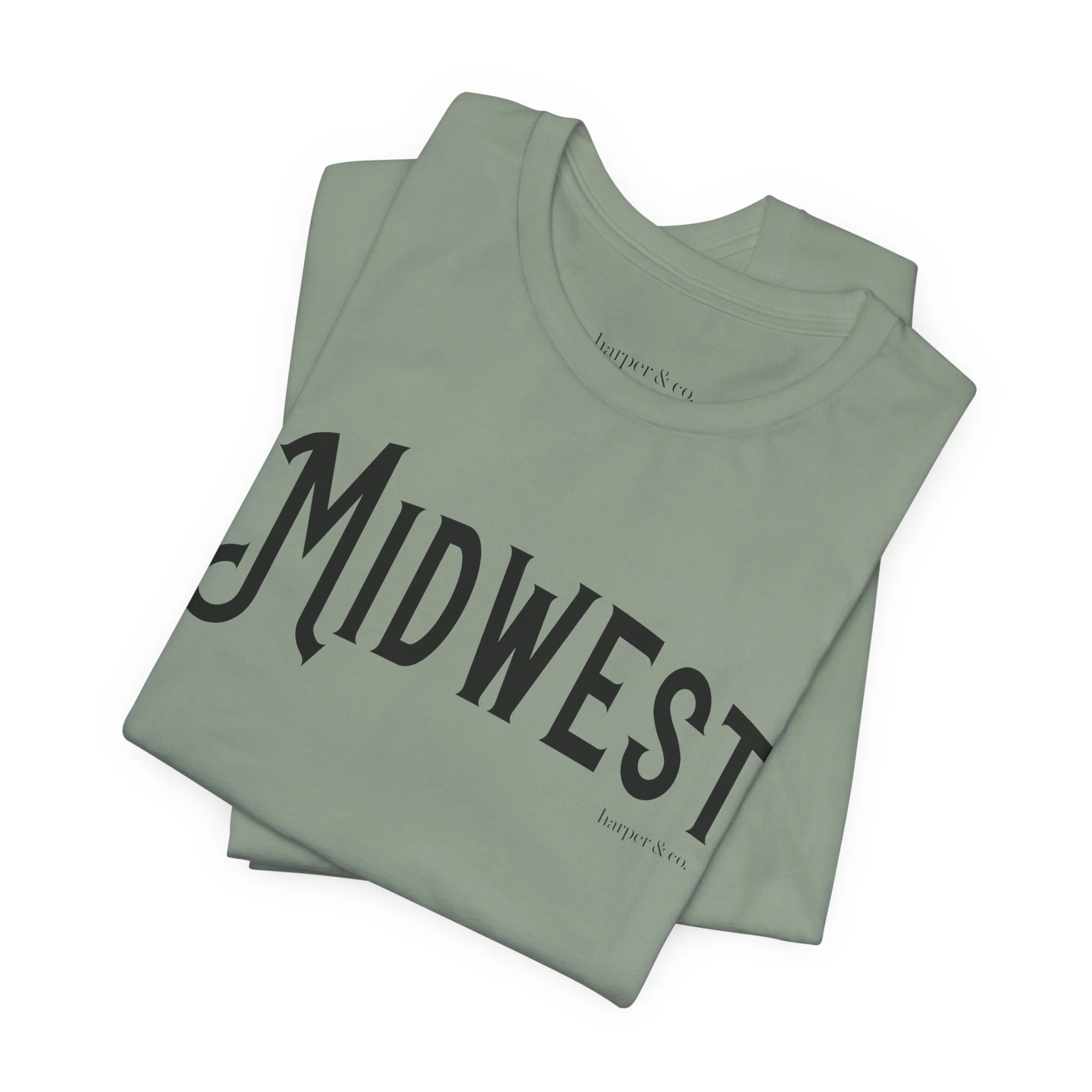 Midwest Unisex Jersey Tee - Casual Soft Cotton Short Sleeve Shirt