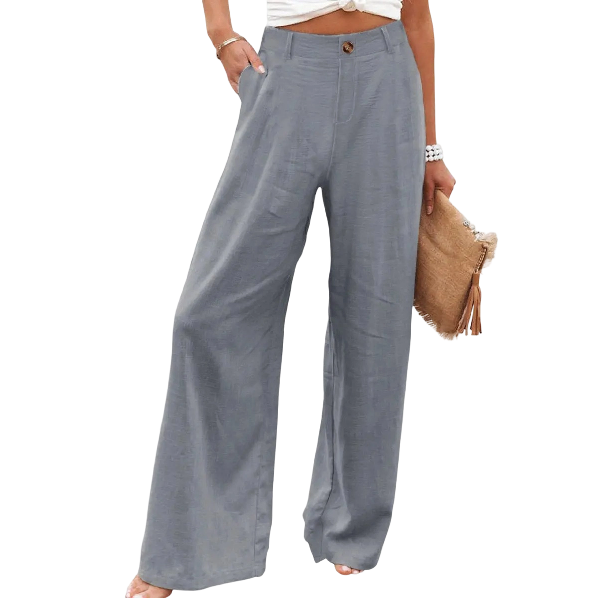 Women's Cotton Linen Pants | Summer 2026 Trendy High Waisted Wide Leg（TikTok Exclusive Offer）