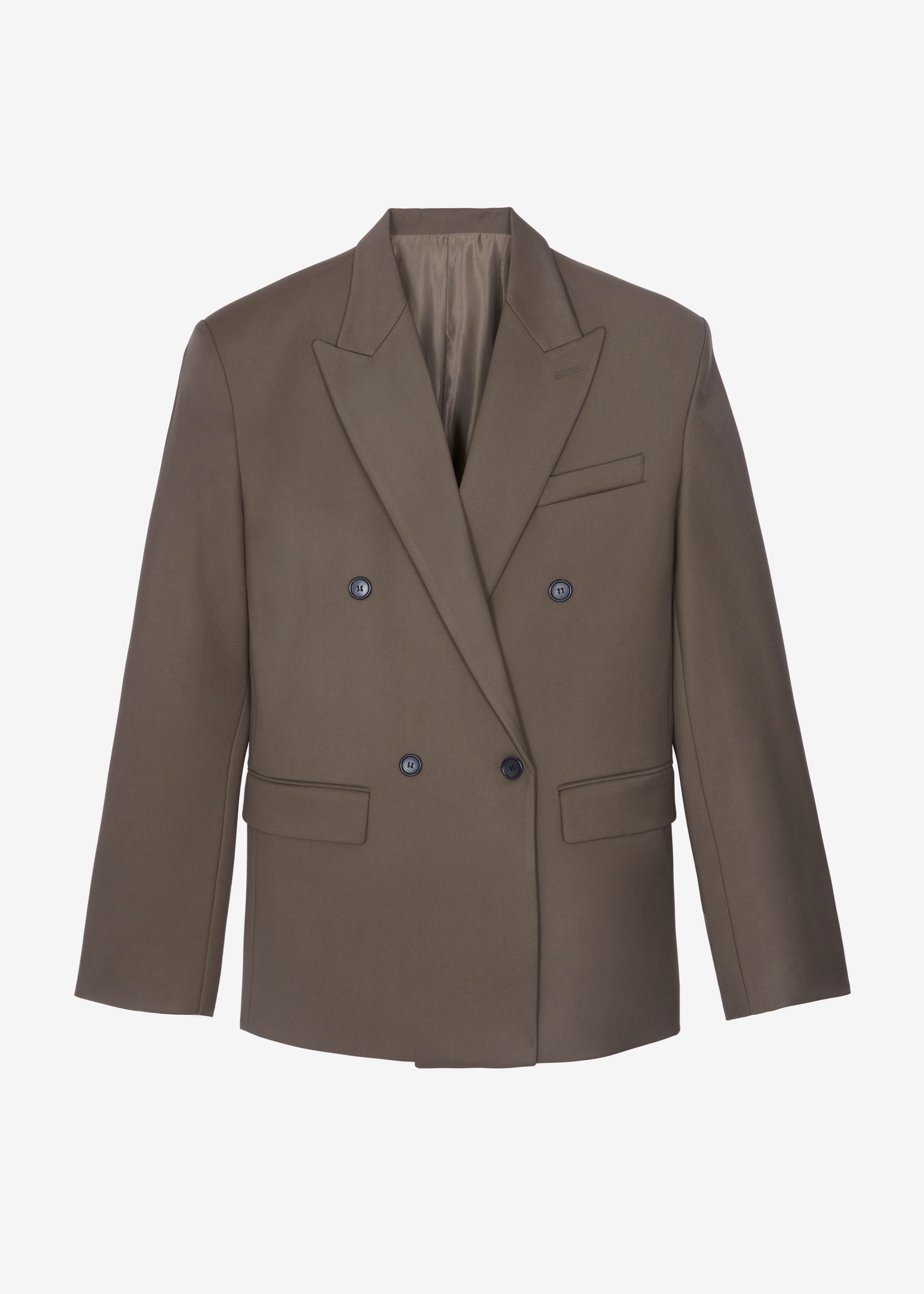 Pallen Double Breasted Blazer - Brown