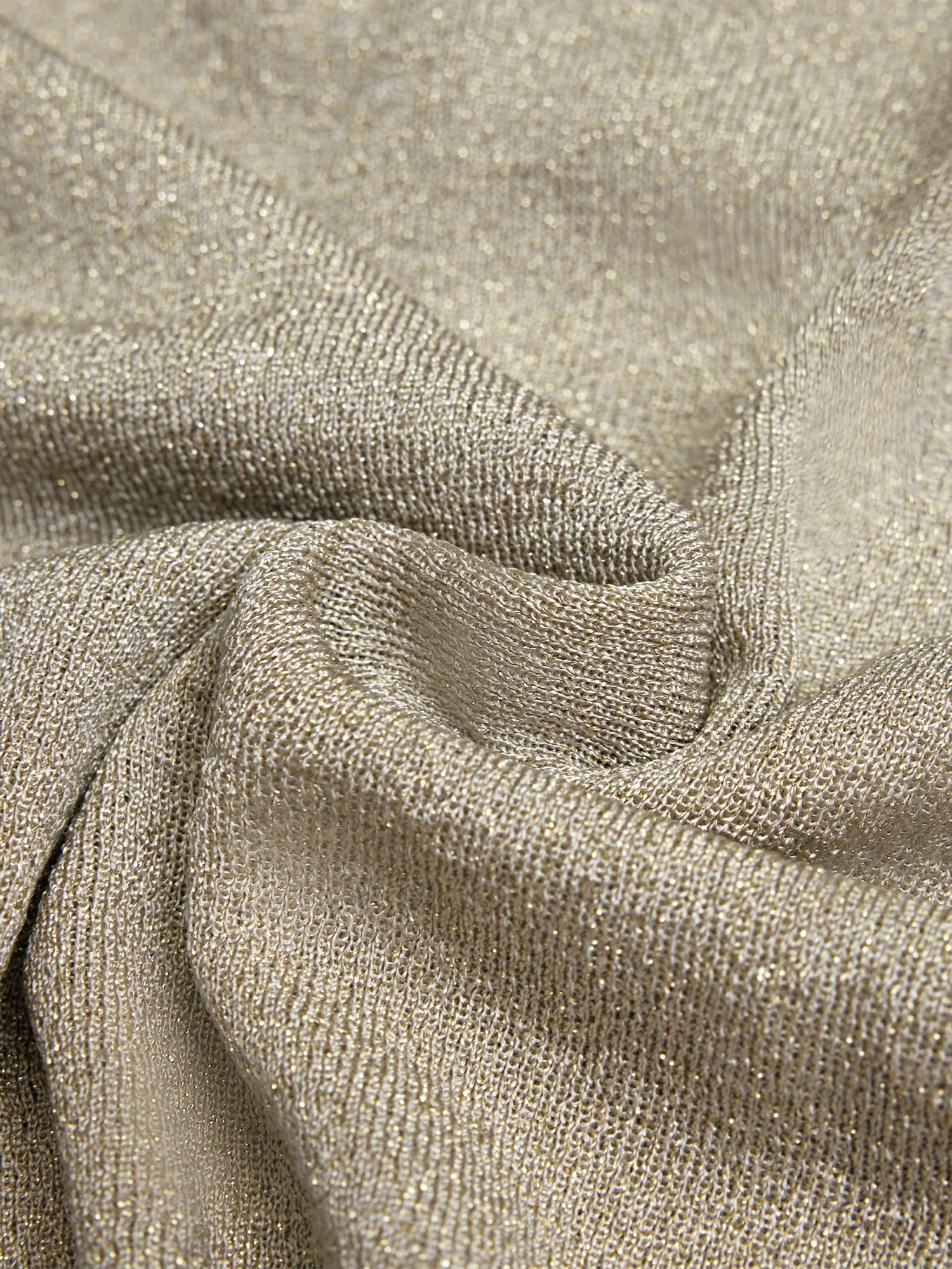 Gold Silver Yarn Sleeveless Camisole