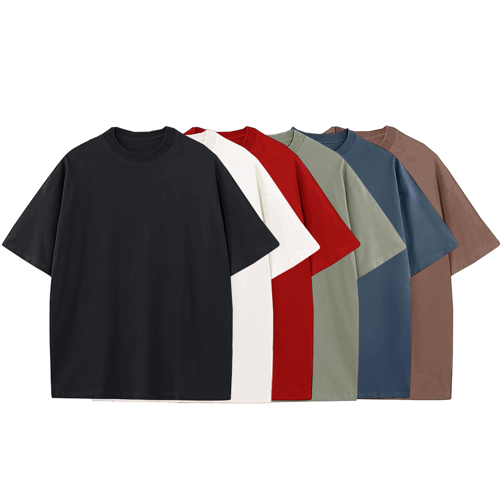 Men’s Multi-Pack Heavyweight 100% Cotton Drop Shoulder Fashion Tees