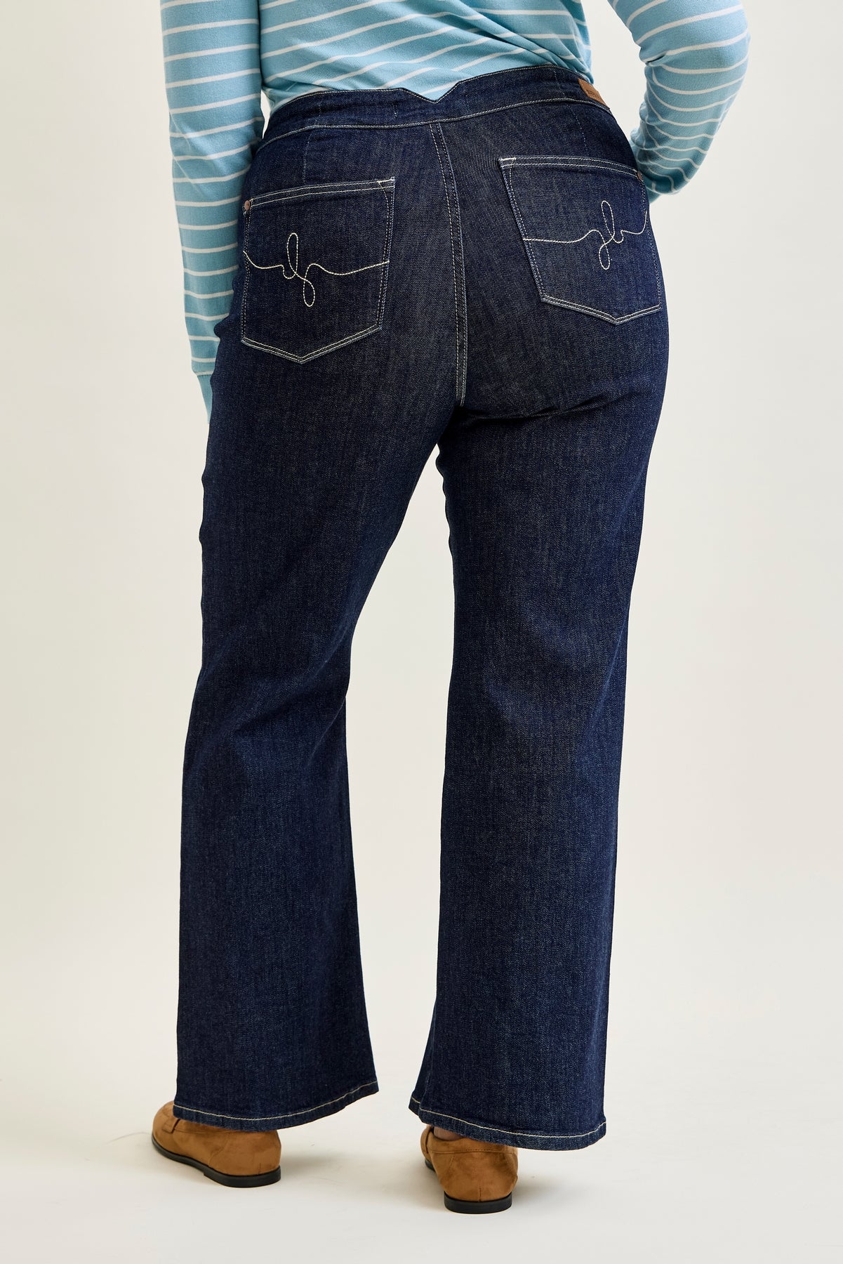 Eliana Rinse Geometric Wide Leg - PLUS